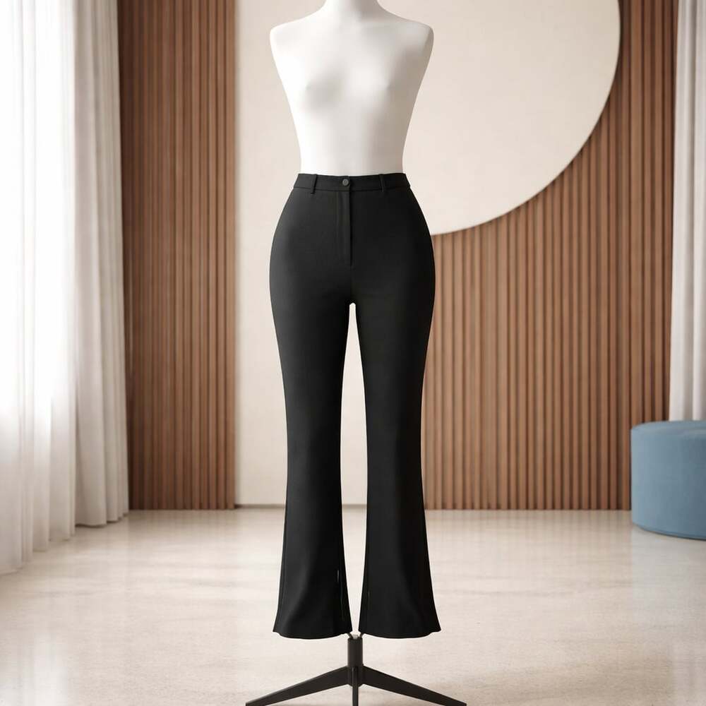 Ted Baker London Black Split Hem Trousers Size 3